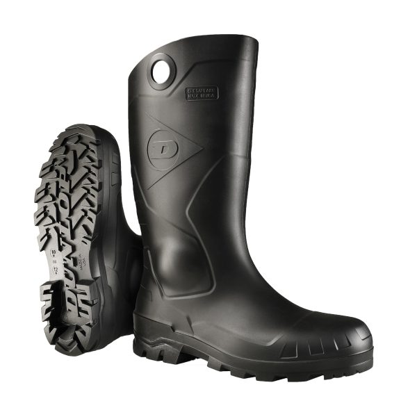 Protective Footwear, Chesapeake plain toe Black Amazon, 100% Waterproof PVC, Lightweight and Durable