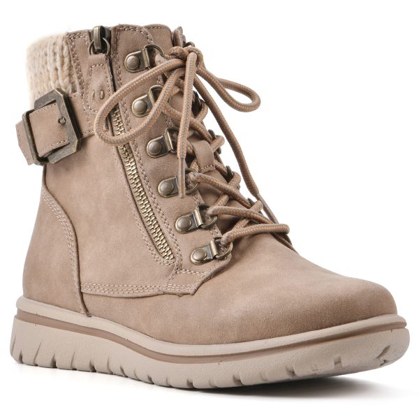 Women's Hearty Cushioned Lace-Up City Hiker Ankle Boot