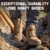 Steel Toe Boots for Men Women Comfortable Lightweight Work Boots for Men Slip Resistant High Top Steel Toe Safety Shoes Puncture