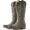 Cowboy Boots for Women Mid Calf Fashion Cowgirl Boots with Embroidery Western Snip Toe