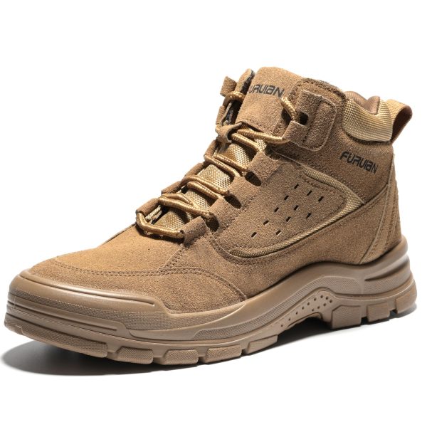 Steel Toe Boots for Men Women Comfortable Lightweight Work Boots for Men Slip Resistant High Top Steel Toe Safety Shoes Puncture