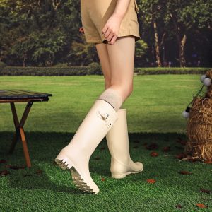 Rain Boots for Women Waterproof Garden Shoes Non-Slip Knee-high Mud boots Ladies Tall Rubber Boots Lightweight Outdoor Work
