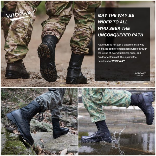 Men's Military Jungle Combat Boots 8 Inch Lightweight Motorcycle Tactical Boot Police Army Botas