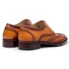 Wingtip Brogue Oxford Handcrafted Men's Genuine Leather Lace up Dress Shoes