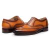 Wingtip Brogue Oxford Handcrafted Men's Genuine Leather Lace up Dress Shoes
