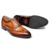 Wingtip Brogue Oxford Handcrafted Men's Genuine Leather Lace up Dress Shoes