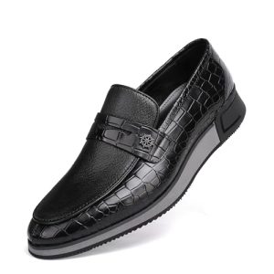 Casual Men's Dress Sneakers Shoes, Fashion Business Loafer Classic Leather Dress Shoes for Mens