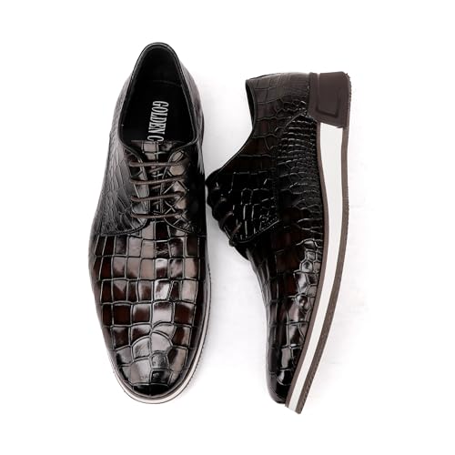Casual Men's Dress Lace-up Oxfords Shoes Classic Formal Business Dress Sneakers Wedding Party Dress Shoes for Mens