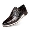 Casual Men's Dress Lace-up Oxfords Shoes Classic Formal Business Dress Sneakers Wedding Party Dress Shoes for Mens