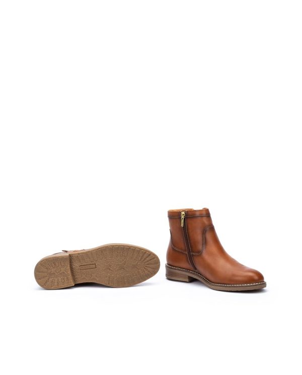 Flat Ankle Boots Leather Aldaya for Woman
