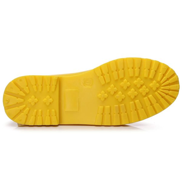 women mid calf rain boots Waterproof Garden Shoes Anti-Slipping Fashion Rubber Out Work rain Shoes