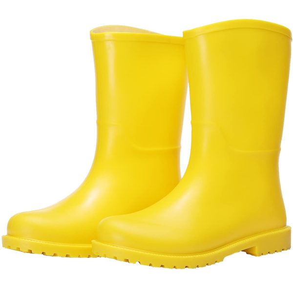 women mid calf rain boots Waterproof Garden Shoes Anti-Slipping Fashion Rubber Out Work rain Shoes