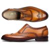 Wingtip Brogue Oxford Handcrafted Men's Genuine Leather Lace up Dress Shoes