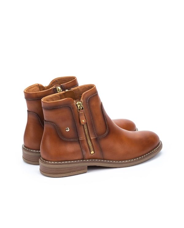 Flat Ankle Boots Leather Aldaya for Woman