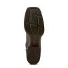 Womens Buckley Square Toe Casual Boots Mid Calf Low Heel 1-2" - Black