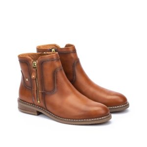Flat Ankle Boots Leather Aldaya for Woman