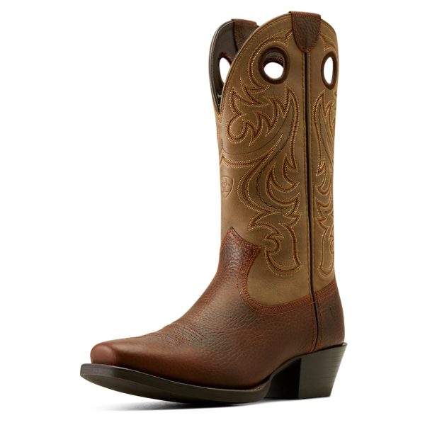Brown Oiled Rowdy/Brown Bomber Sport Square Toe Men's Cowboy Boots 10050992
