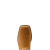 Womens Anthem Myra Graphic Square Toe Pull On Casual Boots Ankle Low Heel 1-2" - Brown
