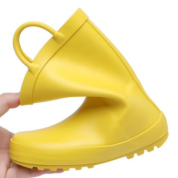 Toddler Rain Boots for Boys and Girls Waterproof Rubber Kids Rain Boots with Easy on Handles All-season