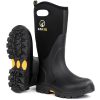 Rubber Boots for Men and Women, Waterproof Insulated Rain Boots, Neoprene Breathable Mud Boots, Outdoor Anti-slip Mens Work