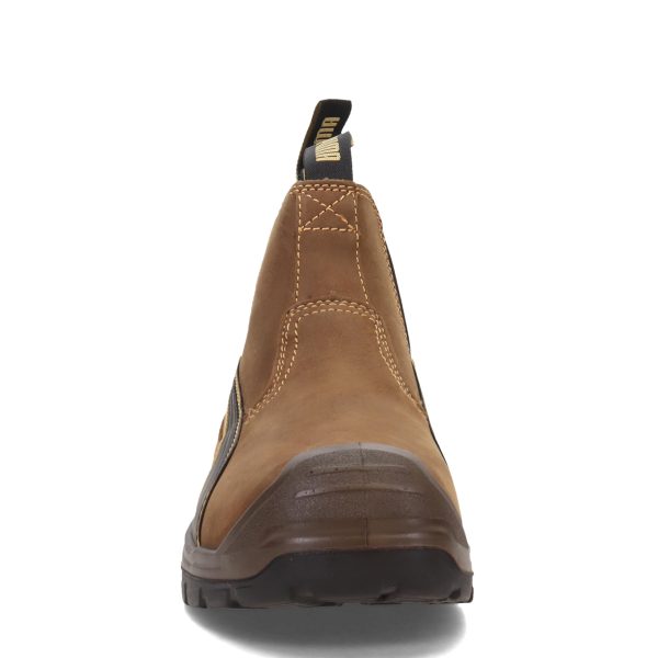 61rKsY0l-sL.jpg Men's Tanami Double Gore Brown Soft Toe Mid Industrial Shoe, 9