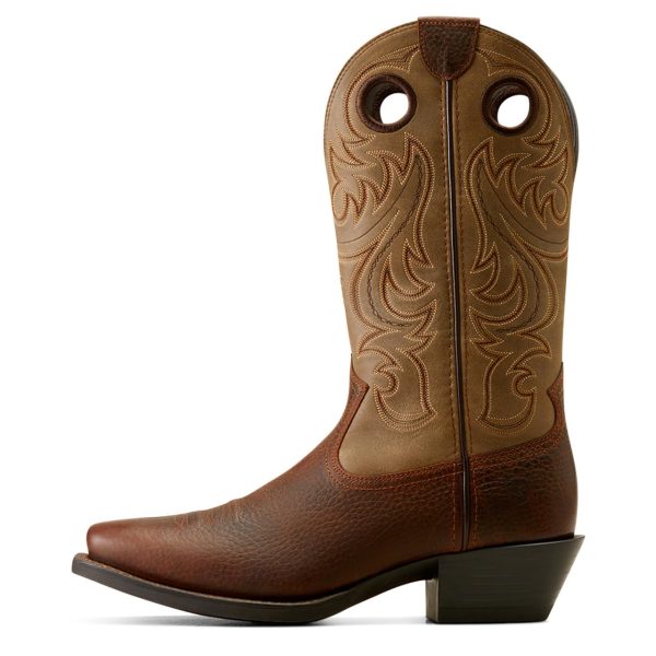 Brown Oiled Rowdy/Brown Bomber Sport Square Toe Men's Cowboy Boots 10050992