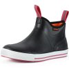Women's 6 Inch Ankle Deck Boots Waterproof Rain Footwear Rubber Mud Boots for Fishing Gardening Farming