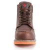 Mens Heavy Duty Soft/Composite/Steel Toe Work Boots for Men-Comfortable,GoodyearWelt,Full Grain Leather,6 in Wedge Moc Toe