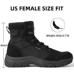 Women's 6 Inch Lightweight Tactical Combat Boots - Army Desert Boots