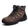 Steel Toe Work Boots for Men Safety Mens Work Boots Comfortable Slip Resistant Composite Toe Construction Shoes