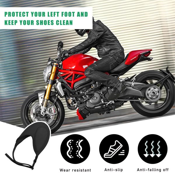 71BhClMIOlL.jpg Motorcycle Shoe Protector, Anti-Slip Motorbike Gear Shifter Shoe Cover Pad with Buckle, Motorcycle Shifter Gear Shoe Toe