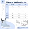 Women's Deck Boots, Anti-slip Ankle Rain Boot for Women Fishing Boots Waterproof Rubber Garden Shoes for Fishing, Farming &