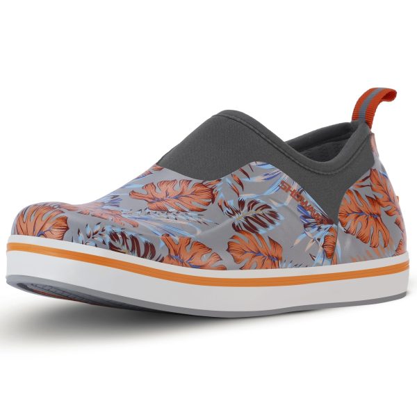 Women's Deck Shoes Waterproof Rain Shoes Breathable Non-slip Rubber Rain Boots Low Cut Design for Outdoor Fishing Gardening
