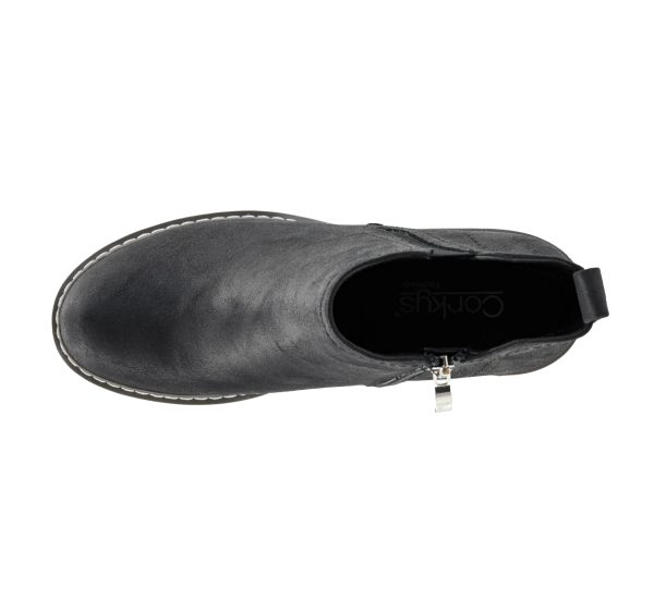 Hey Girl Womens Bite Me Bootie - Featuring a 3-Inch Heel, A Full Side Zip, Elastic Gore In The Upper From A Customizable Fit,