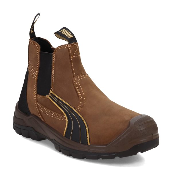71TzmoFblpL.jpg Men's Tanami Double Gore Brown Soft Toe Mid Industrial Shoe, 9