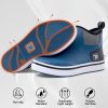 Deck Boots, Waterproof Rubber Fishing Rain Boots, Anti-slip Short Ankle Shoes for Outdoor Fishing Boating, Size 5-14