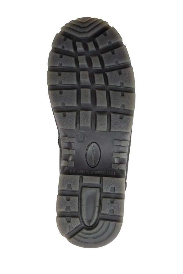 Men's Slip-On Work Boots for Men,Full Grain Leather,Anti-Static,Water/Slip Resistant,Fire Station Mechanic Industrial