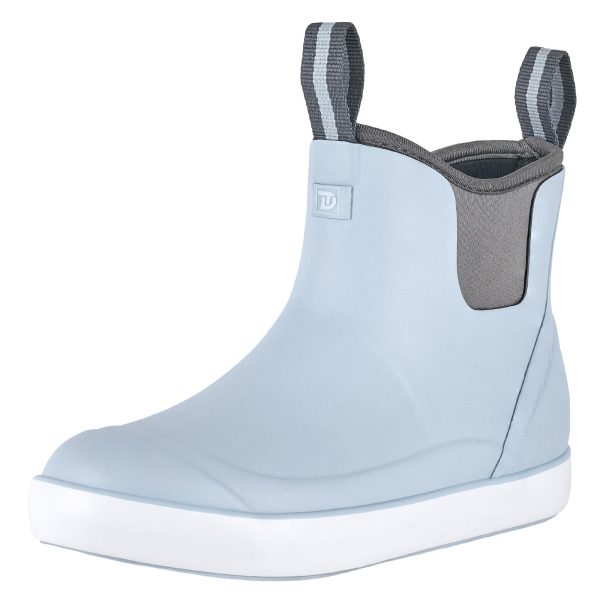 Women's Deck Boots, Anti-slip Ankle Rain Boot for Women Fishing Boots Waterproof Rubber Garden Shoes for Fishing, Farming &