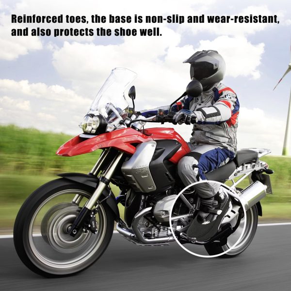 71z3CSdSGUL.jpg Motorcycle Shoe Protector, Anti-Slip Motorbike Gear Shifter Shoe Cover Pad with Buckle, Motorcycle Shifter Gear Shoe Toe