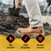 Mens Work Boots, 6 inch Steel Toe, Pull On Safety Leather Chelsea Work Shoes Static Dissipative(AK227, AK222)