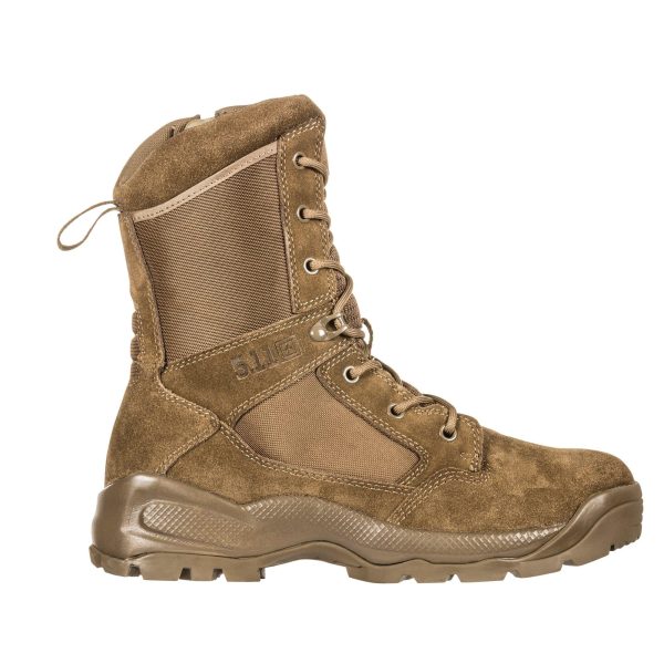 Tactical Men's Side-Zip Brown Boots, ATAC 2.0 8", Desert, Dark Coyote, Style 12393ABR