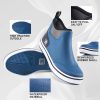 Deck Boots, Waterproof Rubber Fishing Rain Boots, Anti-slip Short Ankle Shoes for Outdoor Fishing Boating, Size 5-14
