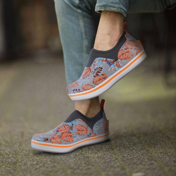 Women's Deck Shoes Waterproof Rain Shoes Breathable Non-slip Rubber Rain Boots Low Cut Design for Outdoor Fishing Gardening