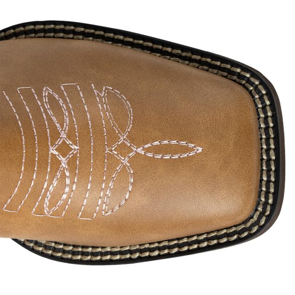 Cowboy Boots For Women Wide Square Toe Mid Calf Ladies Western Cowgirl Boots
