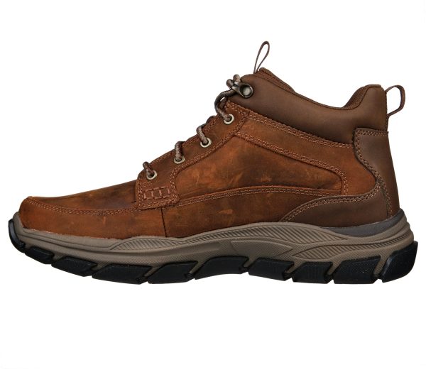 USA Men's Respected-Boswell 204454 Mid Top Leather Moc Toe Lace Up
