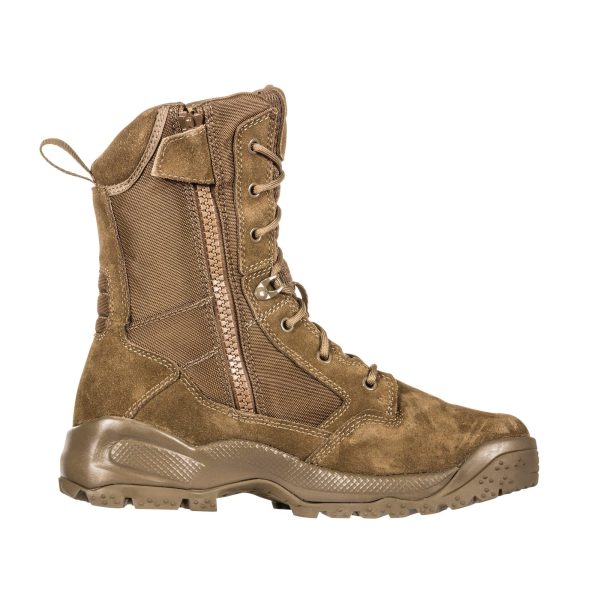 Tactical Men's Side-Zip Brown Boots, ATAC 2.0 8", Desert, Dark Coyote, Style 12393ABR