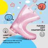 Toddler Rain Boots Kids With Glitter Light up Rain Boots With Easy-on Handles Waterproof For Boys and Girls